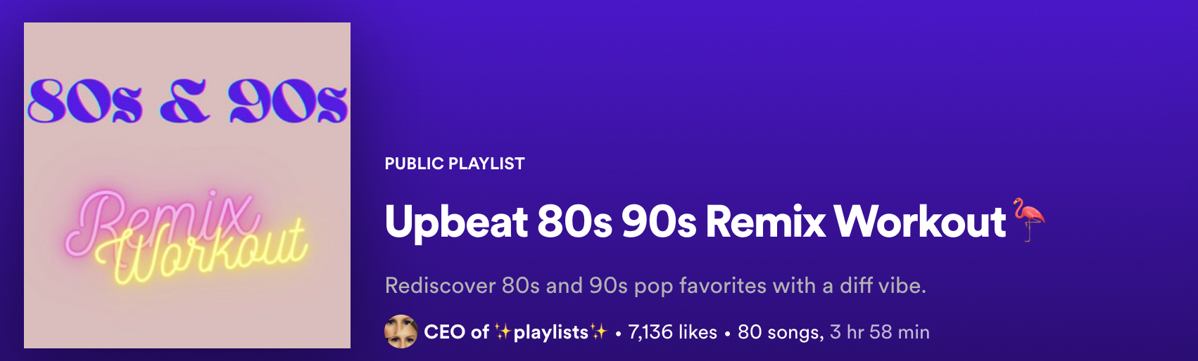 Upbeat 80s 90s Remix Workout