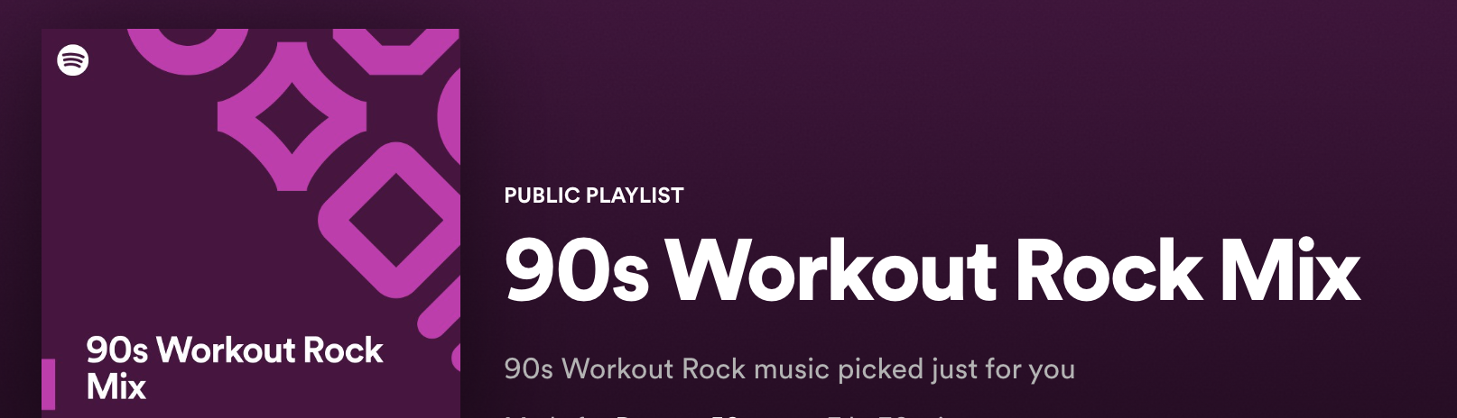 90’s Workout Rock Mix